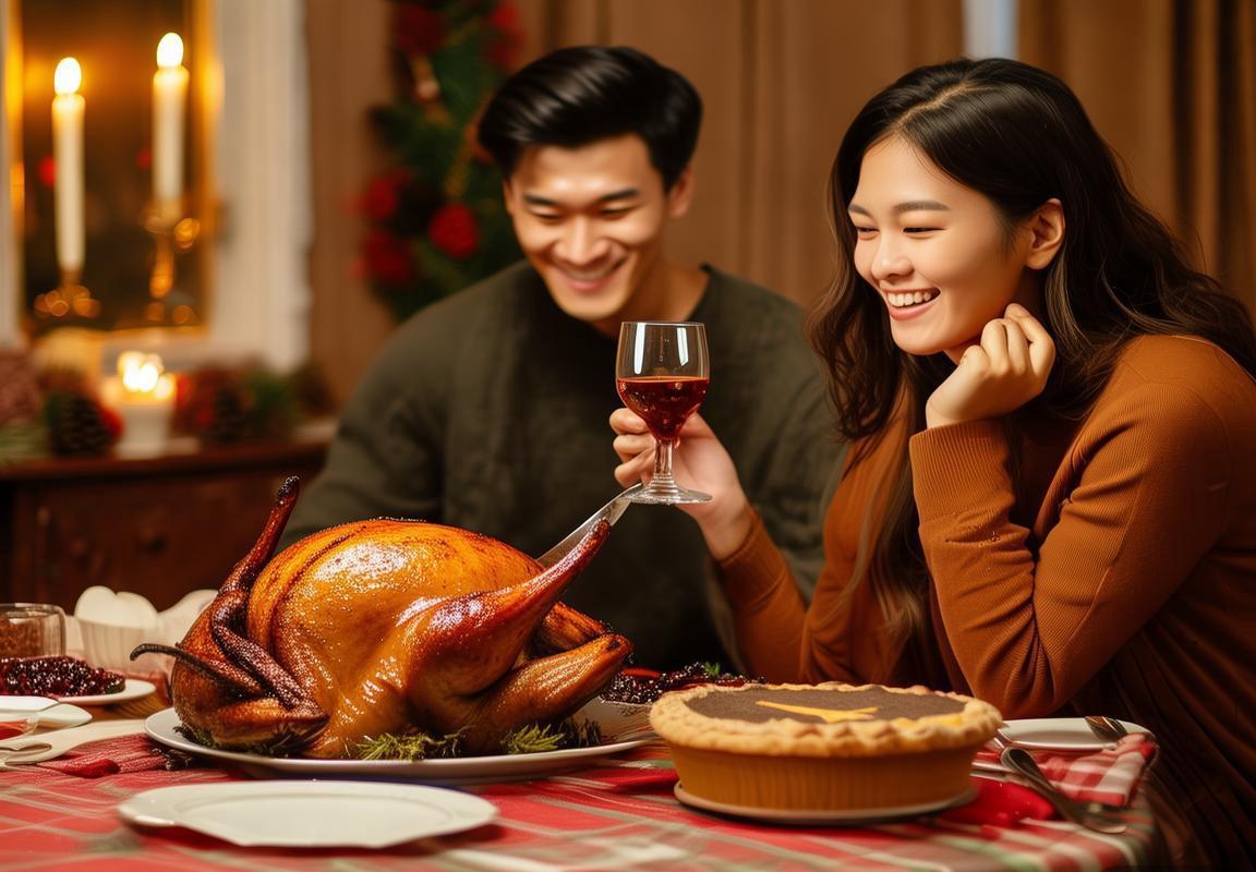 职业球员杨瀚森与女友共度感恩节 甜蜜分享火鸡大餐温馨时刻